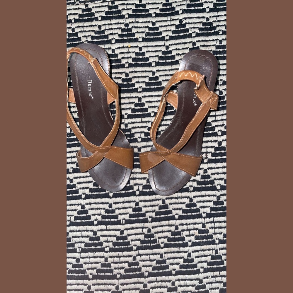 Dumas snakeskin wedges